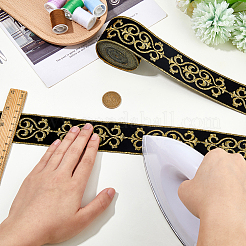 Polyester-Jacquardband mit Blumenmuster im chinesischen Stil&nbsp;OCOR-WH0101-36C
