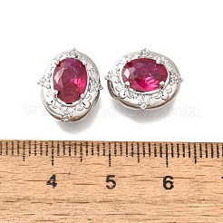 Perle di vetro in ottone&nbsp;KK-M318-36G-01