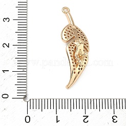 Bails de raccourcisseur de rehausseur de zircone cubique micro pave en laiton de feuille&nbsp;KK-F934-07B-G