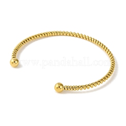 Ionenplattierung (IP) 304 Edelstahl-Manschettenarmbänder für Frauen&nbsp;BJEW-B104-27G