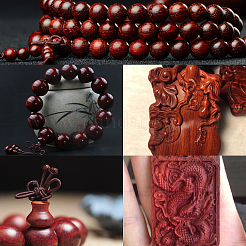 Des perles en bois naturel&nbsp;WOOD-WH0107-45E
