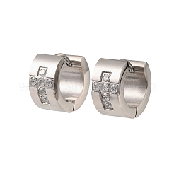Ohrringe aus Edelstahl 304 mit Zirkonia für Damen&nbsp;SA-CBAF36C-02C-P