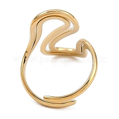 Anelli in acciaio inossidabile 304 per donna&nbsp;RJEW-A049-02A-G