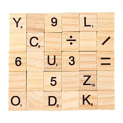 120 Stk. 2 Holzcabochons im Stil&nbsp;WOOD-LS0001-19