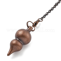 Pendolo da rabdomante in ottone con grandi pendenti a forma di zucca appuntita&nbsp;KK-H491-07R