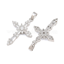 Pendentifs en laiton zircon cubique transparent&nbsp;CU-CBA9AB3-16P