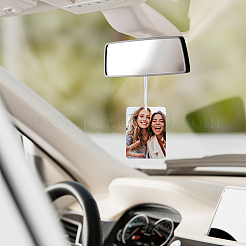 Filz Sublimation Lufterfrischer Blankoblätter Auto Hängedeko&nbsp;DIY-SP0007-39B