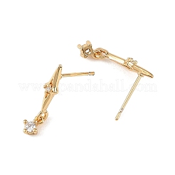 Pendientes colgantes de latón con micro circonitas cúbicas de Shegrace&nbsp;XGRQ4N692-723G