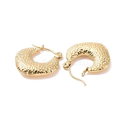 Boucles d'oreilles créoles en acier inoxydable 304 avec placage ionique (IP) pour femmes&nbsp;EJEW-F287-09G