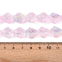Brins de perles de verre électrolytiques transparentes&nbsp;GLAA-T023-41A-04