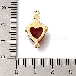 Messing Feuerstein Zirkonia Heiliges Herz Jesu Verbindungsstück Charms&nbsp;KK-R002-27G-02