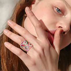 Verstellbare Messing-Fingerringe&nbsp;RJEW-PH0001-01