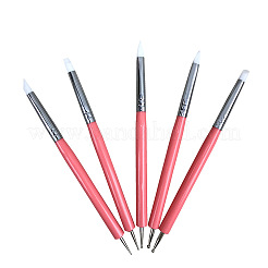 Outils de point d'art de double tête de silicone&nbsp;AJEW-L072-54B
