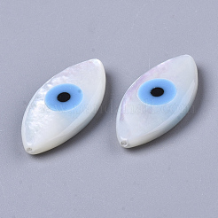 Guscio bianco naturale madreperla perle di conchiglia&nbsp;X-SSHEL-N034-56D-01