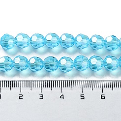 Fili di perle di vetro placcato&nbsp;LS-EGLA-R015-8mm-12