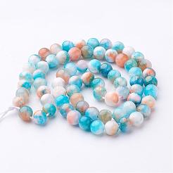 Natur persische Jade Perlen Stränge&nbsp;G-D434-6mm-16