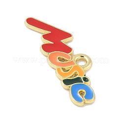 Emaille-Pandants aus Legierung&nbsp;FIND-M083-04B-G