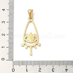 Cabochon pendenti in acciaio inossidabile 304&nbsp;STAS-D015-01G