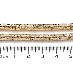 Fili di perle di roccia lavica naturale elettrodeposta&nbsp;G-H303-A08-LG