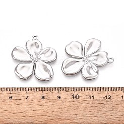 Ciondoli a forma di fiore in acciaio inossidabile 304&nbsp;LS-STAS-T067-30P