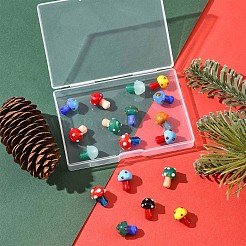 24 Stück 10 Farben handgefertigte Bunte Malerei-Perlenstränge&nbsp;LAMP-FS0001-71