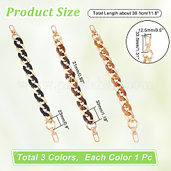 3 pz. 3 manici per borsa a catena in acrilico colorato&nbsp;FIND-WR0007-83