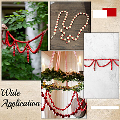 600 Uds. Cuentas de madera natural teñidas&nbsp;COCO-SC0002-39B