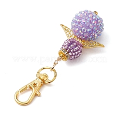 Decorazioni pendenti con perline di vetro d'angelo&nbsp;HJEW-MZ00088-02