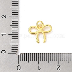 925 Sterling Silber Schleife Anhänger mit Biegeringen & 925 Stempel&nbsp;STER-P059-02A-G