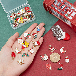 32pcs 16 pendentifs en émail en alliage de style&nbsp;ENAM-PH0001-74