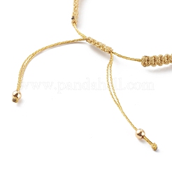 Fabrication de bracelets de perles tressés en fil de polyester et de nylon&nbsp;AJEW-JB00945-01