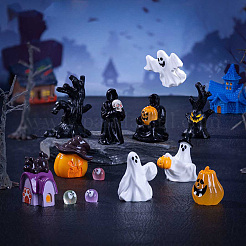 Decorazione espositiva in resina opaca di Halloween&nbsp;DJEW-N004-02
