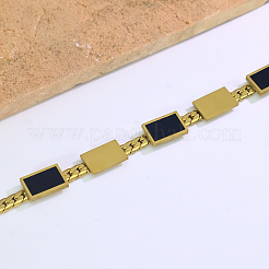 Bracelets vintage en acier inoxydable à maillons pour femmes&nbsp;LS8659