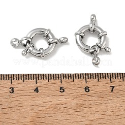 Anneau de fermoir à ressort en laiton&nbsp;KK-CBAD851-02P-03