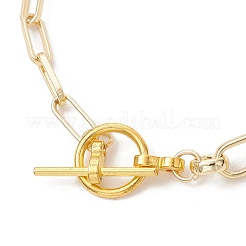Herstellung von Armbändern aus verschiedenen Messingketten&nbsp;AJEW-JB01564