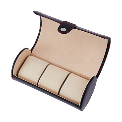 Uhrenverpackungsboxen aus Kunstleder mit drei Fächern&nbsp;CON-WH0089-63
