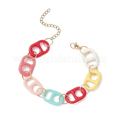 Bracelets à maillons ovales en acrylique pour femmes&nbsp;BJEW-TA00618