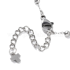 304 Edelstahl-Kreuz-Charm-Armbänder&nbsp;BJEW-JB11698
