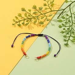 Fabrication de bracelet en fil de nylon tressé réglable&nbsp;AJEW-JB00845-05