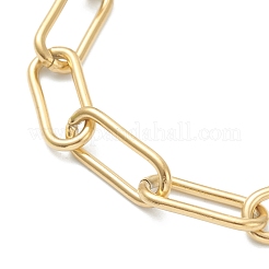 304 Edelstahl-Büroklammerketten-Armbänder&nbsp;BJEW-I293-09G