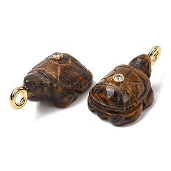 Pendentifs sculptés en œil de tigre naturel&nbsp;G-H357-03G-08