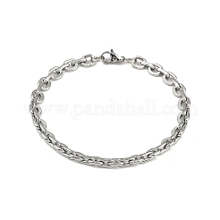 201 Edelstahl-Chian-Armband im Kuba-Stil für Männer&nbsp;LS-BJEW-B138-06P-01