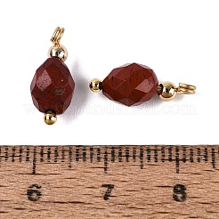 Colgantes de jaspe rojo naturales&nbsp;GG-N004-02G-04
