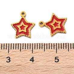 Ionenplattierung (IP) 304 Edelstahl Emaille Charms&nbsp;STAS-M102-45G
