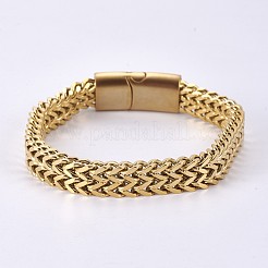 Weizenkettenarmbänder aus 304 Edelstahl&nbsp;BJEW-L655-020