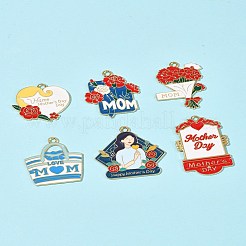24 pendentif en alliage émaillé pour la fête des mères&nbsp;FIND-FS0003-90