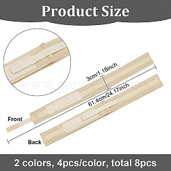 8 Stück verstellbares Hutschweißband aus Polyester und Baumwolle in zwei Farben&nbsp;DIY-BC0008-98