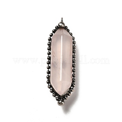 Quartz rose naturel gros pendentifs pointus&nbsp;G-F731-05F
