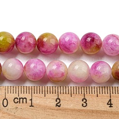 Hilos de cuentas de jade amarillo teñido natural&nbsp;G-Q160-A01-01A