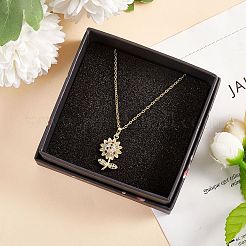Colgante micropavé cubic zirconia de latón&nbsp;ZIRC-SZ0003-47